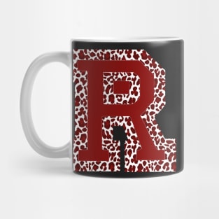 R red cheetah print Mug